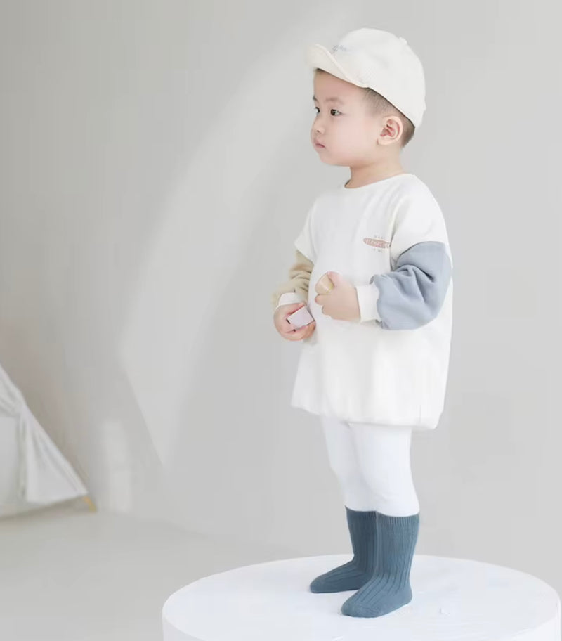 Chargez l'image dans la visionneuse de la galerie, 🧦 Chaussettes en coton peigné pour bébé et enfants – Douces, confortables et stylées - Boutique Kaki Lilas
