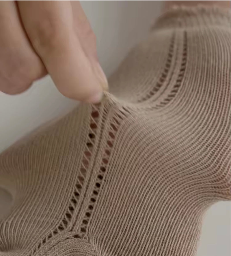 Chargez l'image dans la visionneuse de la galerie, Chaussettes hautes bébé fille coton doux – automne – Kali - Boutique Kaki Lilas

