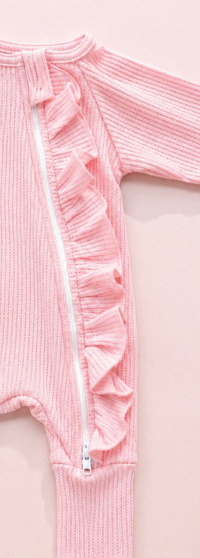 Chargez l'image dans la visionneuse de la galerie, Barboteuse bébé fille rose bohème chic en coton doux
