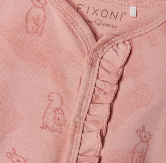 Pyjama fille Fixoni une pièce motifs écureuils