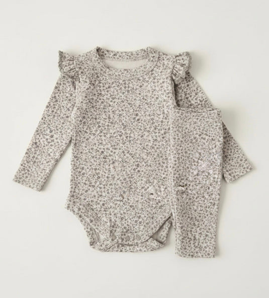 Ensemble bébé fille 3 pièces fleuri printemps – Kali