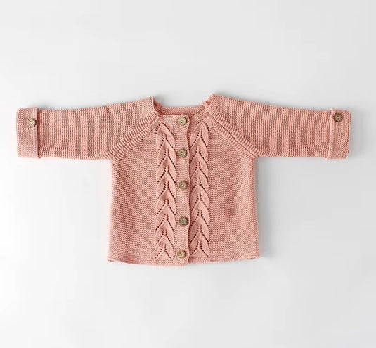 Cardigan bébé fille en tricot de coton