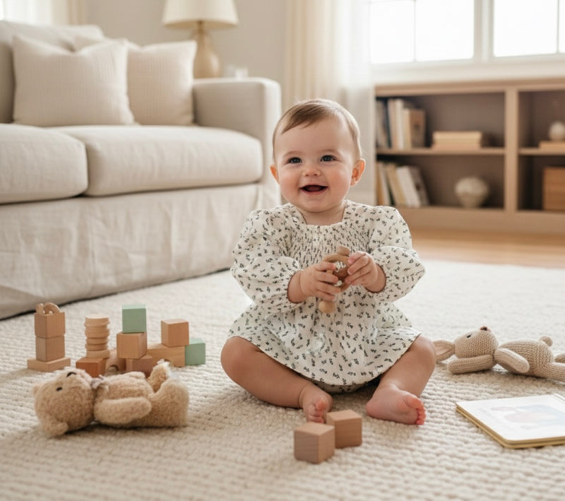 Load image into Gallery viewer, Baby girl puff sleeve romper – Kali
