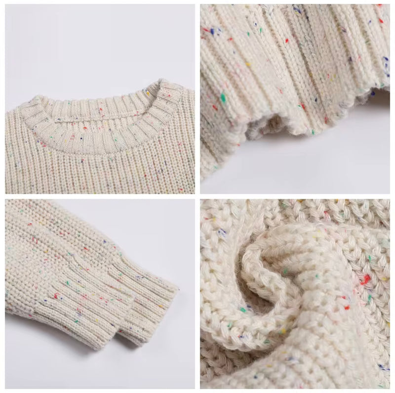 Chargez l'image dans la visionneuse de la galerie, Pull en tricot 100 % coton pour garçon – Collection Kali (2 couleurs) | - Boutique Kaki Lilas
