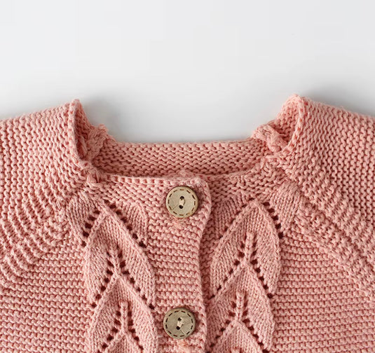 Cardigan bébé fille en tricot de coton