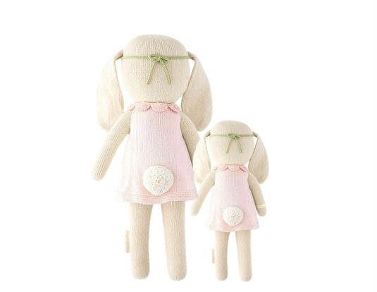 Peluche - Hannah le lapin rose - Cuddle + Kind - Boutique Kaki Lilas