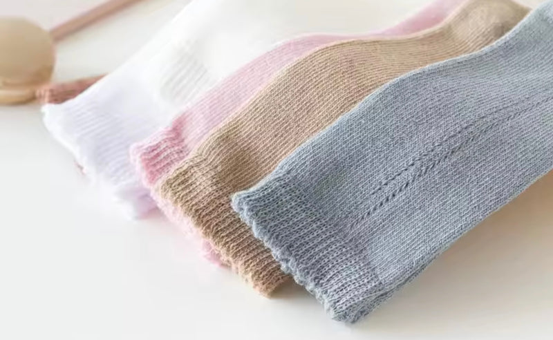 Chargez l'image dans la visionneuse de la galerie, Chaussettes hautes bébé fille coton doux – automne – Kali - Boutique Kaki Lilas
