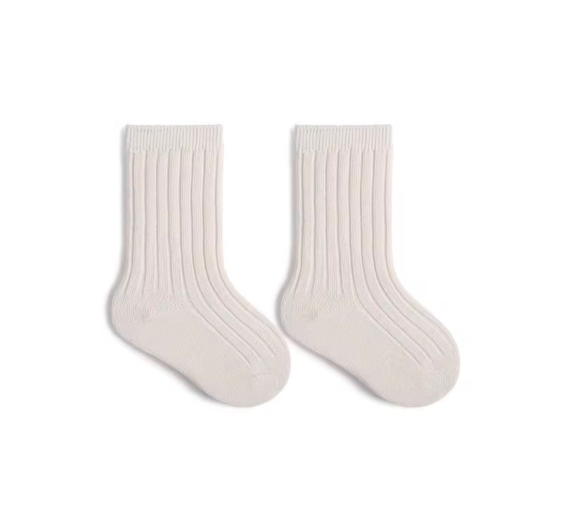 Chargez l'image dans la visionneuse de la galerie, 🧦 Chaussettes en coton peigné pour bébé et enfants – Douces, confortables et stylées - Boutique Kaki Lilas
