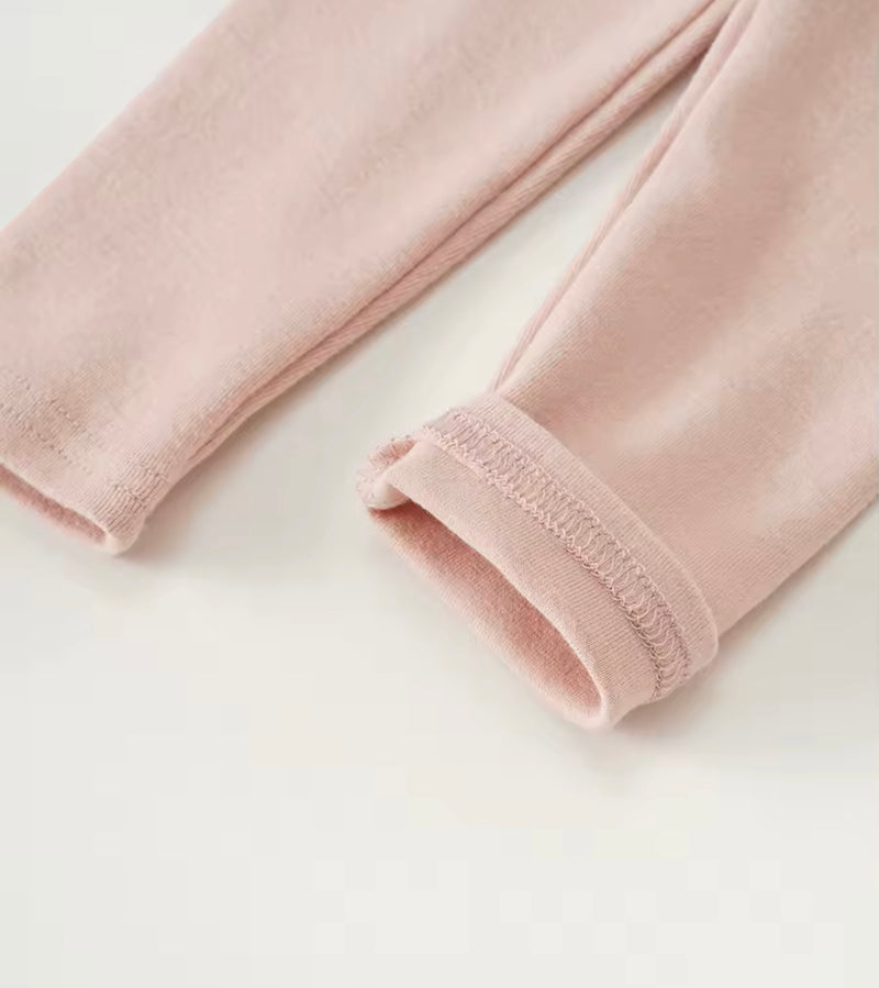 Load image into Gallery viewer, Leggings en coton doux pour filles – Kaki Lilas - Boutique Kaki Lilas
