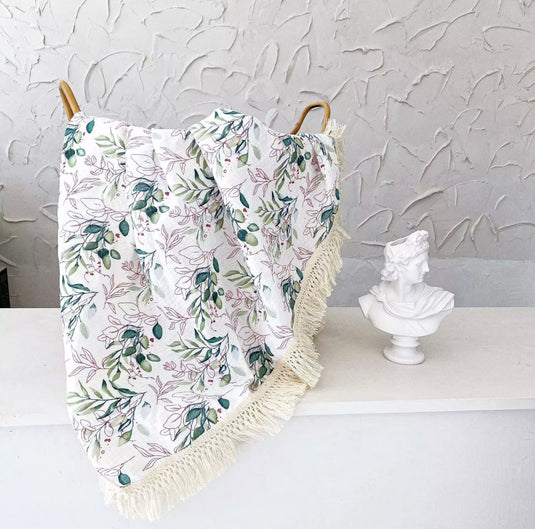 Mousseline bébé 100 % coton à motifs – Kali - Boutique Kaki Lilas