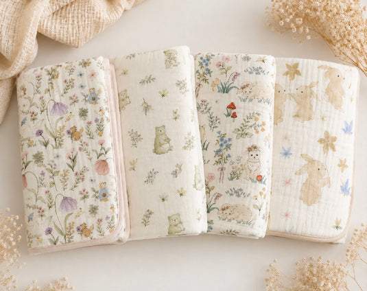 Mousseline bébé coton bio et bambou douce & légère – Kali