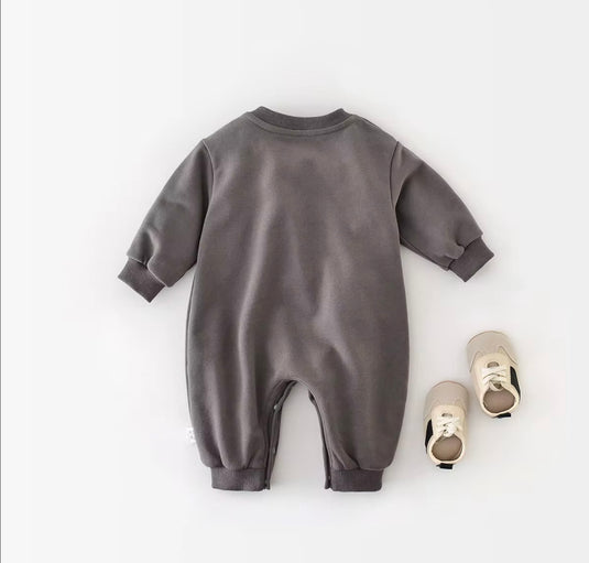 Baby boy elephant print soft cotton onesie – Kali
