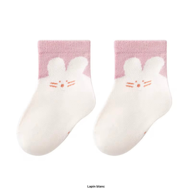 Chargez l'image dans la visionneuse de la galerie, Chaussettes bébé en coton – Blush - Boutique Kaki Lilas
