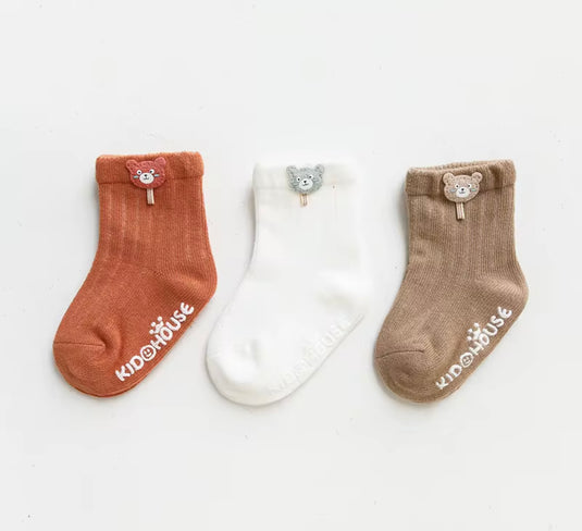 Ensemble de 3 paires de chaussettes Kali - Boutique Kaki Lilas