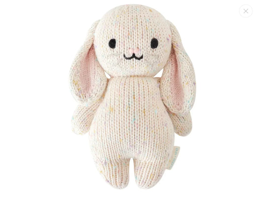 Peluche - Bébé lapin conffetis - Cuddle + Kind - Boutique Kaki Lilas