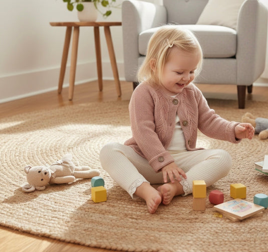 Cardigan bébé fille en tricot de coton