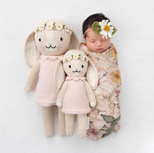 Peluche - Hannah le lapin rose - Cuddle + Kind - Boutique Kaki Lilas