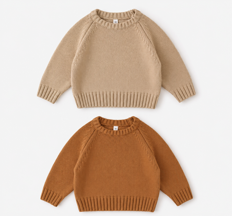 Chargez l'image dans la visionneuse de la galerie, Pull en tricot de coton pour bébé et garçon – Automne-Hiver
