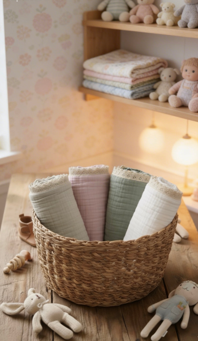 Load image into Gallery viewer, Soft Cotton Boho Muslin Baby Blanket – Kali
