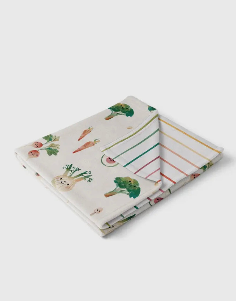 Chargez l'image dans la visionneuse de la galerie, Ma petite couverture imprimée- Au marché-Veille sur toi - Boutique Kaki Lilas
