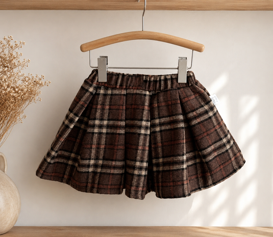Baby Girls' Tartan Skirt – Autumn-Winter