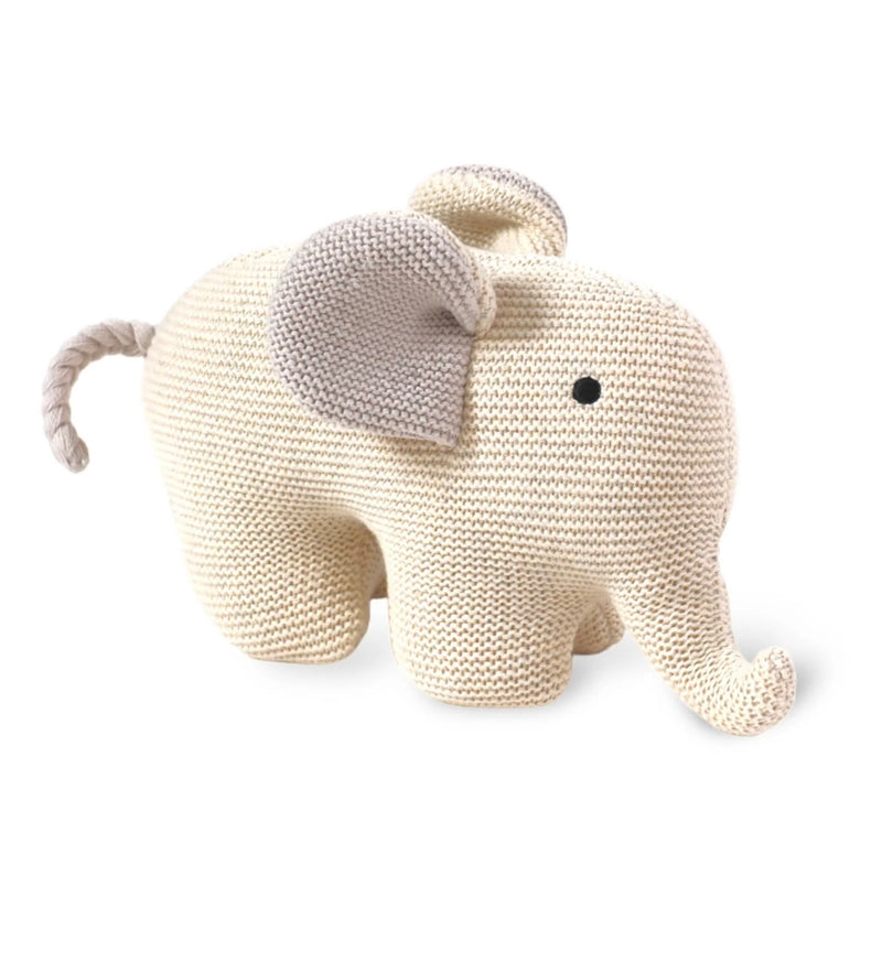 Chargez l'image dans la visionneuse de la galerie, Peluche faite mains en coton bio L'éléphant
