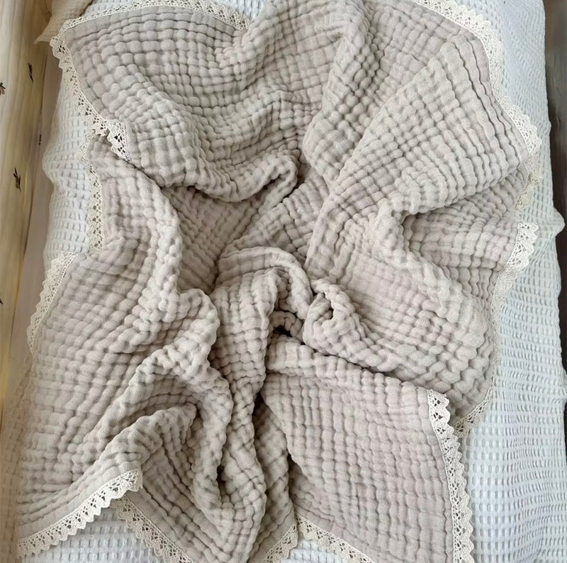 Load image into Gallery viewer, Soft Cotton Boho Muslin Baby Blanket – Kali
