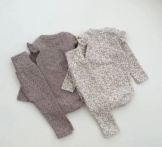 3-piece floral spring baby girl set – Kali