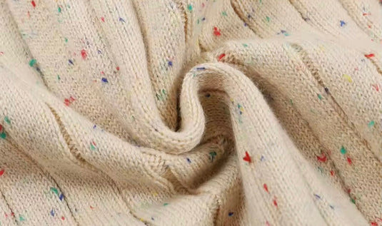 Barboteuse bébé fille en coton à manches longues motif moucheté