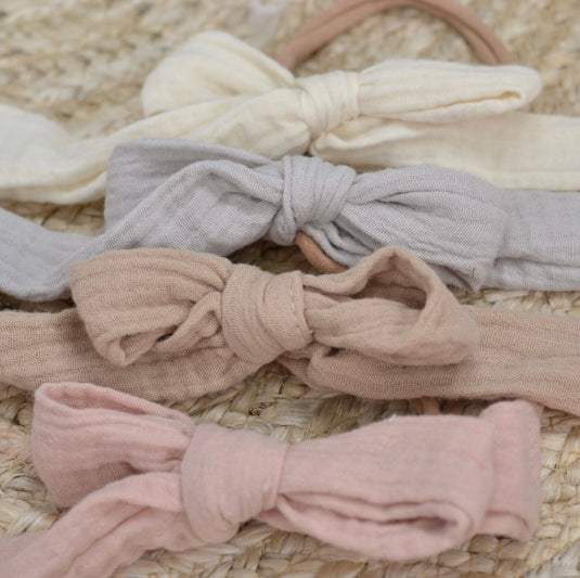 Chiffon/nylon loop headband 