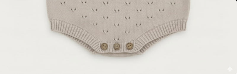 Chargez l'image dans la visionneuse de la galerie, Combinaison bébé fille en tricot de coton doux – Kali
