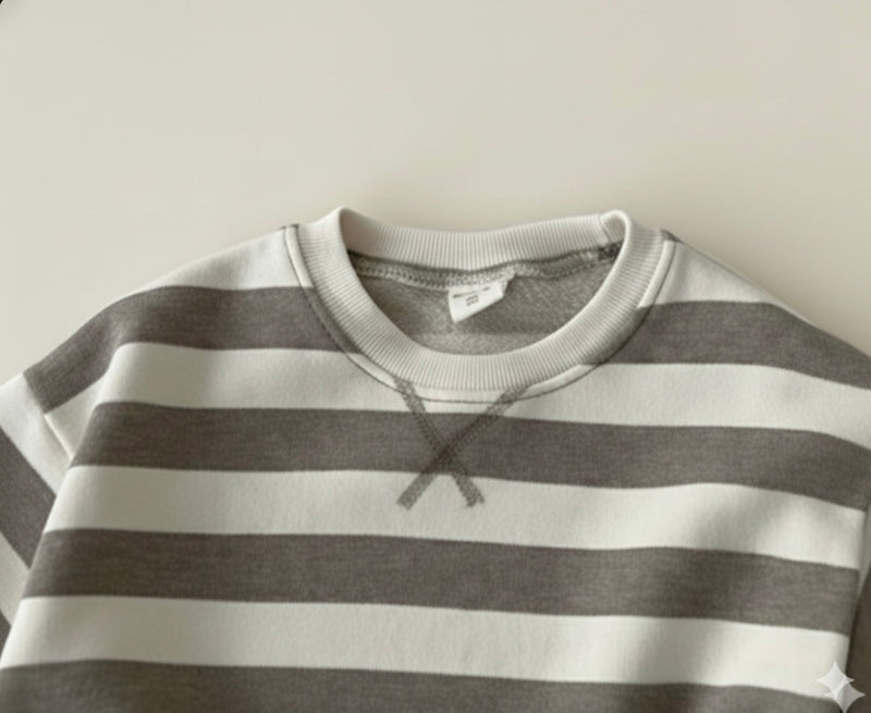 Load image into Gallery viewer, Boys' striped cotton all-in-one
