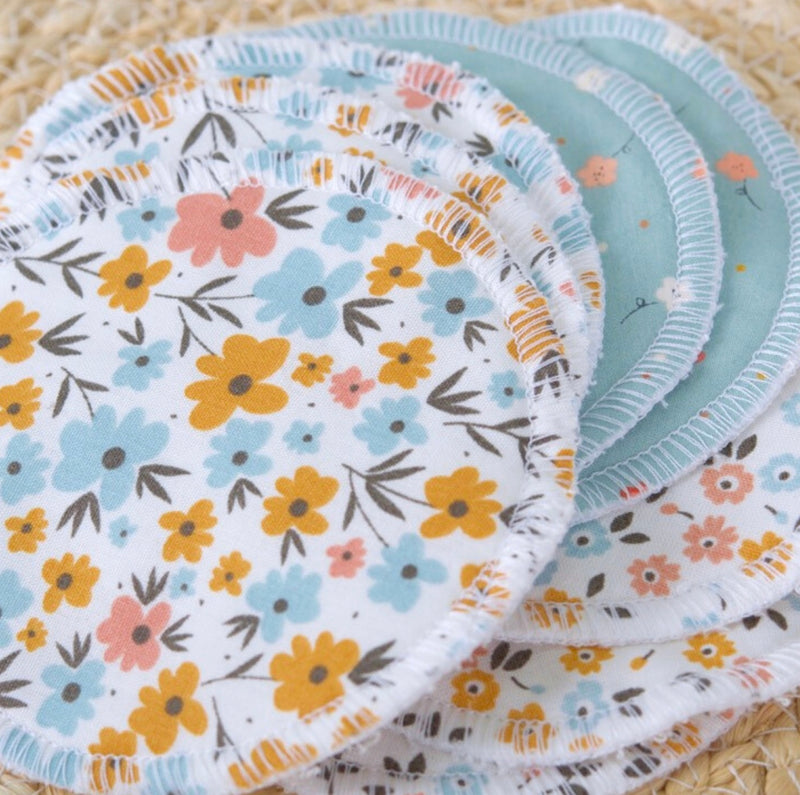 Load image into Gallery viewer, Lingettes démaquillantes en coton et ratine de bambou - Boutique Kaki Lilas

