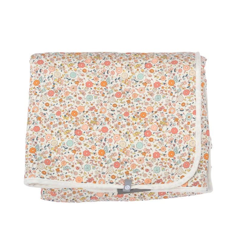 Chargez l'image dans la visionneuse de la galerie, Couverture pour bébé fluffy + coton mini fleurs - Boutique Kaki Lilas
