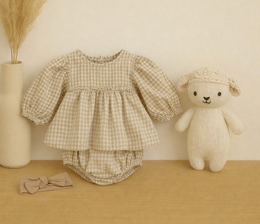 Baby girl's plaid set - Kali
