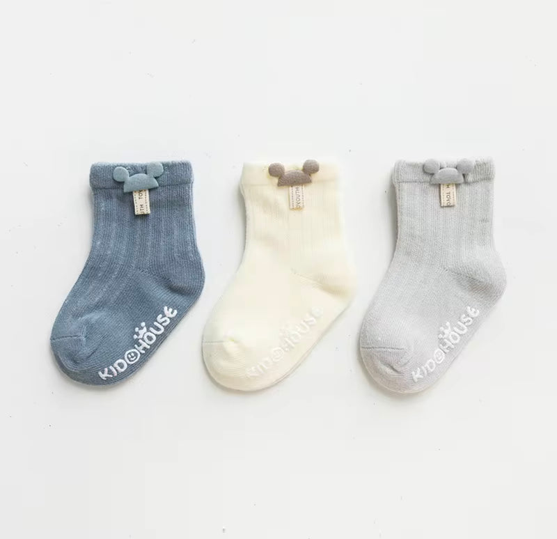 Chargez l'image dans la visionneuse de la galerie, Ensemble de 3 paires de chaussettes Kali - Boutique Kaki Lilas
