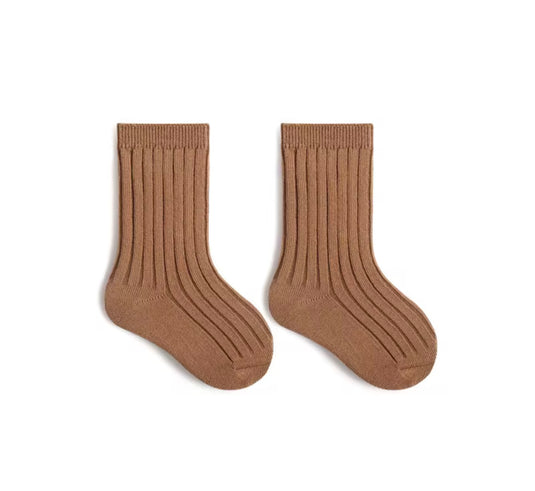 🧦 Chaussettes en coton peigné pour bébé et enfants – Douces, confortables et stylées - Boutique Kaki Lilas