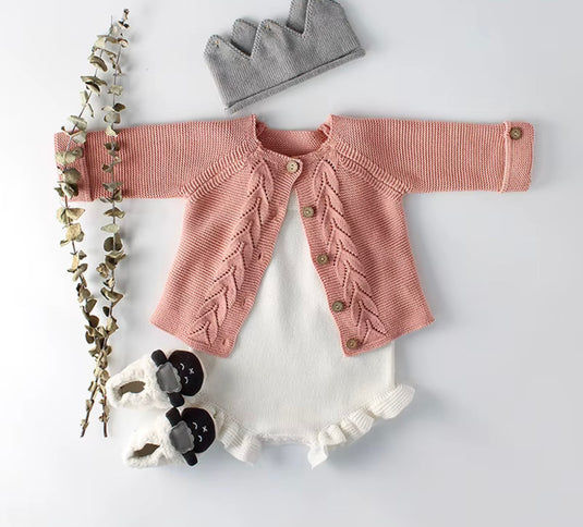 Cardigan bébé fille en tricot de coton