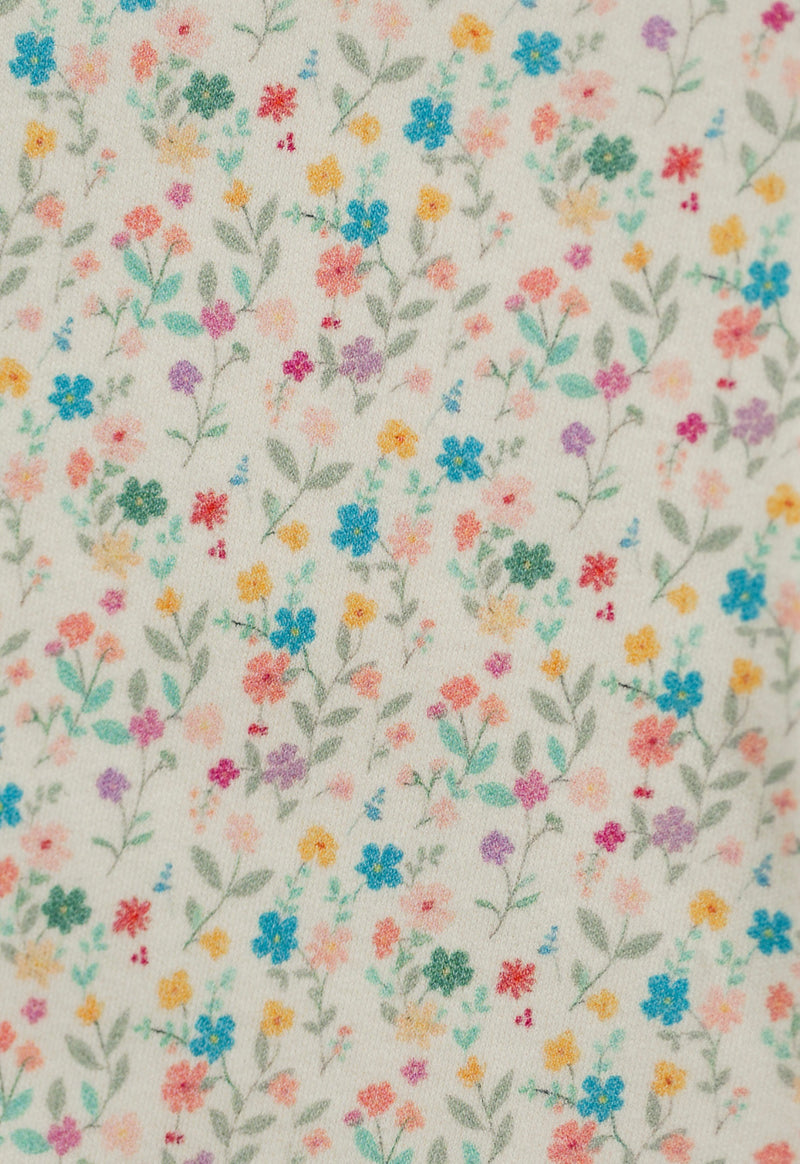 Chargez l'image dans la visionneuse de la galerie, Barboteuse bébé fille coton bio motif petites fleurs – Kaki Lilas
