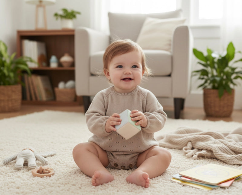 Chargez l'image dans la visionneuse de la galerie, Combinaison bébé fille en tricot de coton doux – Kali
