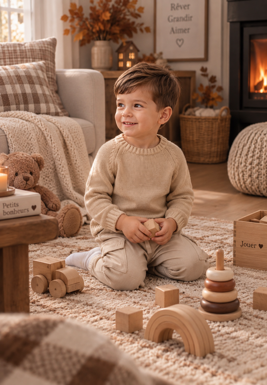 Pantalon cargo pour bébé et garçon – Automne-Hiver
