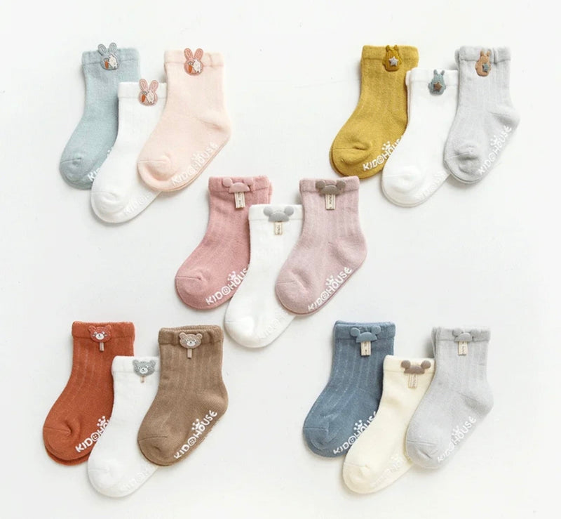 Chargez l'image dans la visionneuse de la galerie, Ensemble de 3 paires de chaussettes Kali - Boutique Kaki Lilas
