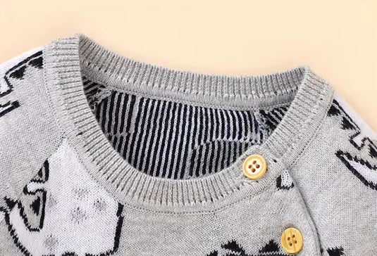 Combinaison bébé garçon en tricot de coton doux – Kali