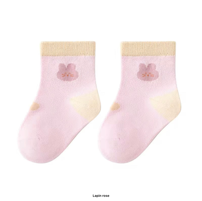 Chargez l'image dans la visionneuse de la galerie, Chaussettes bébé en coton – Blush - Boutique Kaki Lilas
