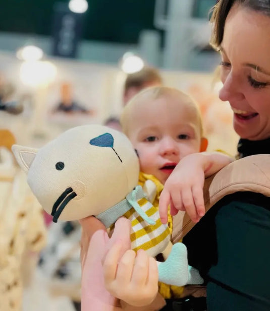 Peluche faite mains Rémi le chat