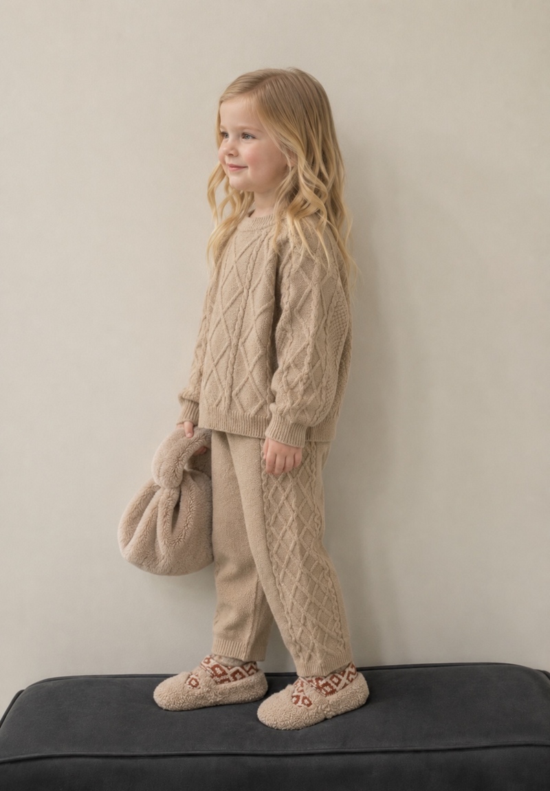 Chargez l'image dans la visionneuse de la galerie, Ensemble Kali de pantalons et pulls en tricot chauds – Automne-Hiver
