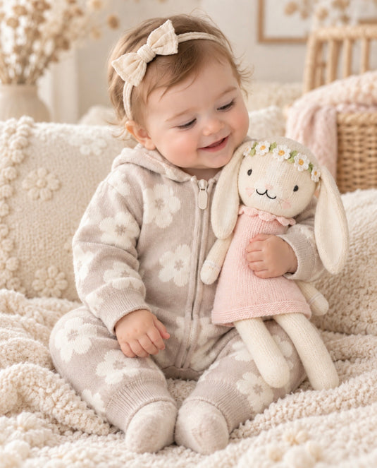 Combinaison bébé fille à capuche fleurie – Kali