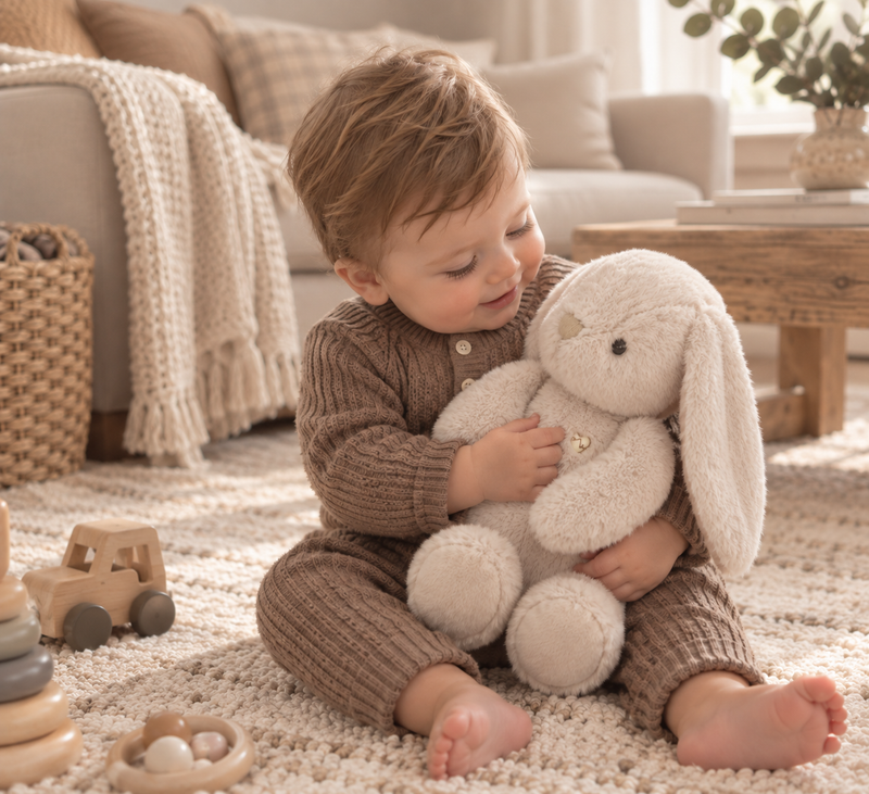 Load image into Gallery viewer, Baby boy cotton knit romper – Khaki lilac
