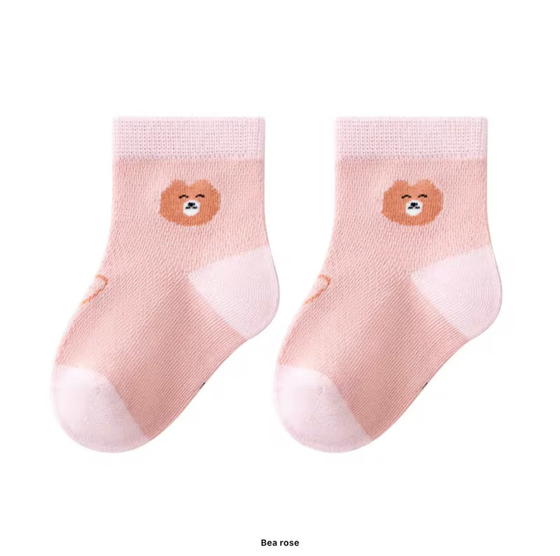 Chargez l'image dans la visionneuse de la galerie, Chaussettes bébé en coton – Blush - Boutique Kaki Lilas
