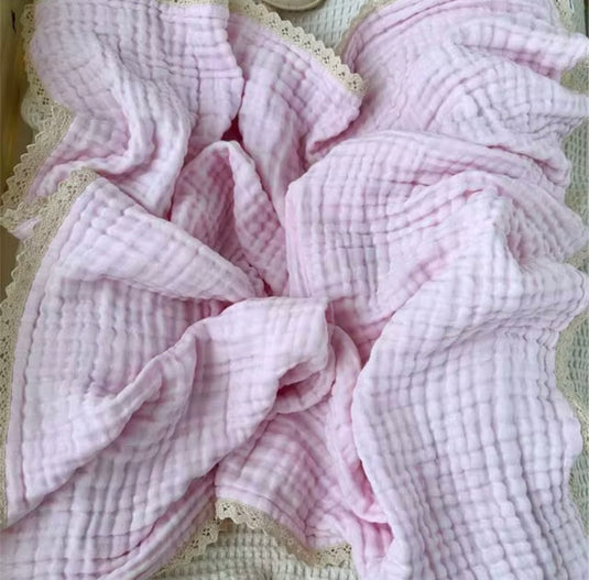 Soft Cotton Boho Muslin Baby Blanket – Kali